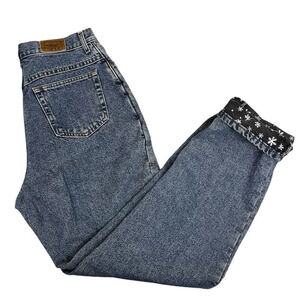 L.L. Bean Vintage 80s Flannel Lined High Waist Jeans - Size 12T
